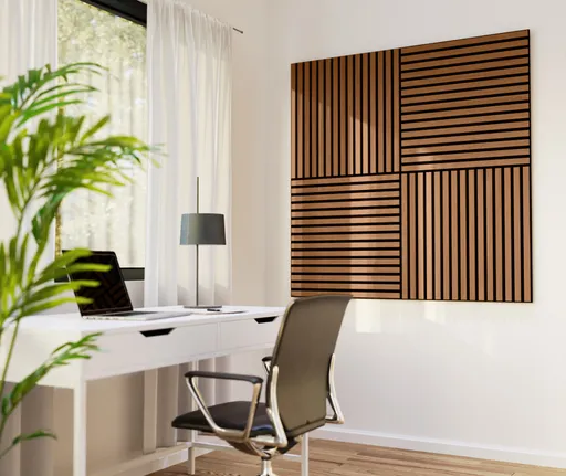 HORI WALL Akustik Dekor Wandpaneele Natural Oak geölt quadratisch