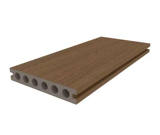 HORI Terrassendiele WPC Hohlkammer Wood Feeling Co-Extrudiert 22,5x138mm naturbraun