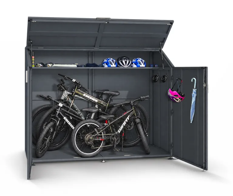 HORI Fahrradbox 200 x 100 x 157 cm Anthrazit 1