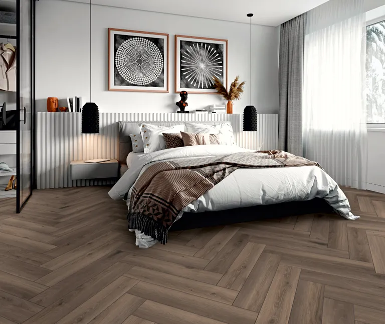KRONOTEX Laminat Herringbone D3860 Ferrara Oak Fischgräte 3
