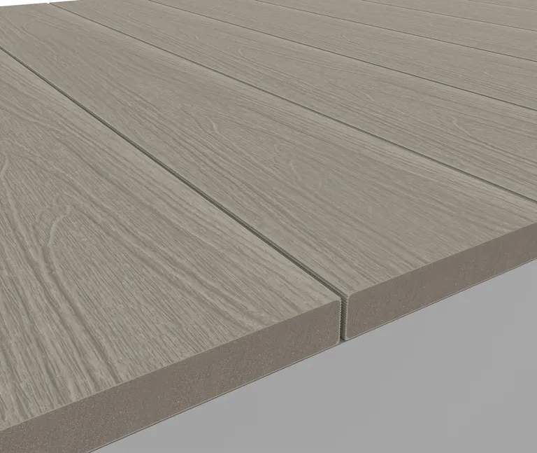 HORI Verkleidungsbretter WPC Massiv Wood Feeling Co-Extrudiert  22,5x138mm hellgrau 3