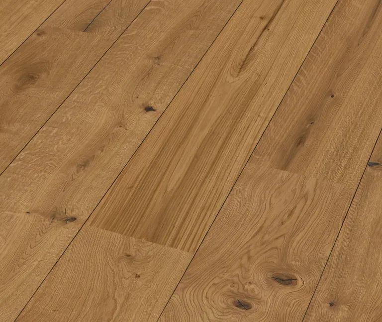MEISTER Lindura Holzboden HD 400 Eiche authentic 8904 gebürstet Landhausdiele 0