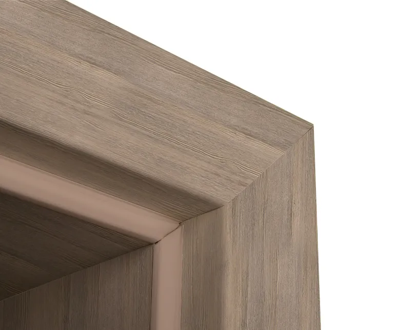 HORI Zarge CPL Lärche dunkel strukturiert Rundkante 1