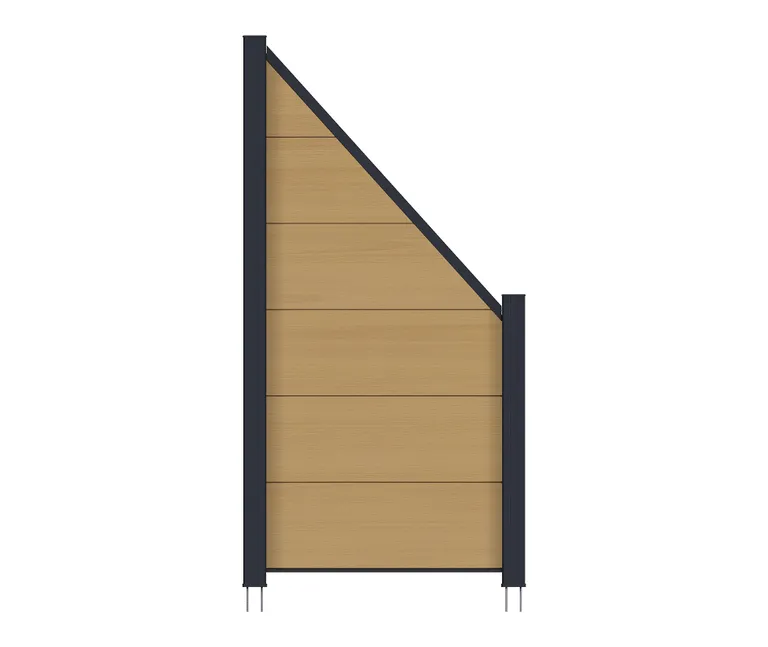 NewTechWood WPC Sichtschutzzaun Stecksystem Castello XXL 3