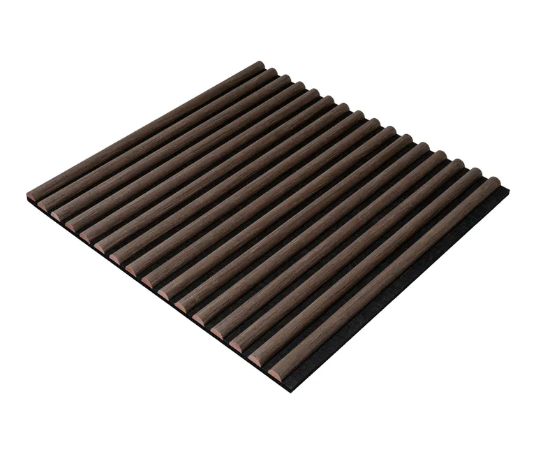 HORI WALL Akustik Dekor Wandpaneele Brown Oak Rundstab Quadratisch 4