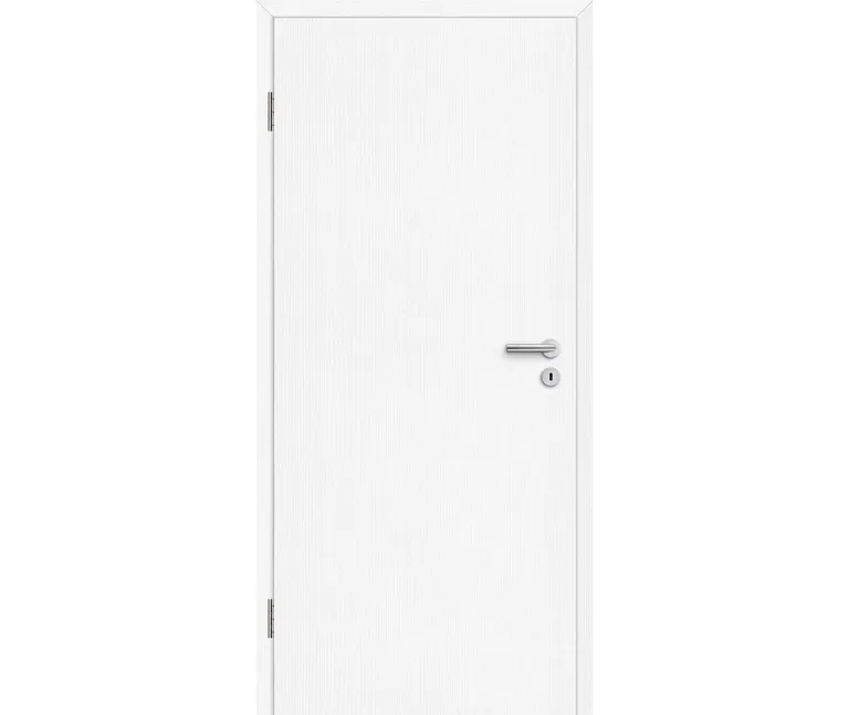 HORI Schallschutztür Wohnungseingangstür CPL Eiche weiß strukturiert längs SK1 Vollspan Designkante 1
