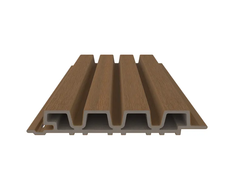 NewTechWood WPC Fassadenprofil Castellatio PRO35 33 x 215 mm Teak 0