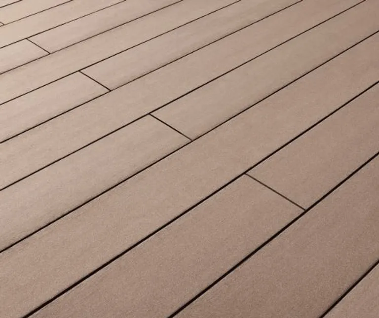 Lignodur terrafina Terrassendielen WPC Massiv XL glatt gebürstet Kaffebraun 21 x 196mm 0