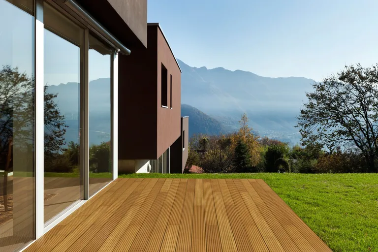 HORI Terrassendielen Komplettset Garapa Kombi-Profil künstlich getrocknet 25 x 145 mm 4