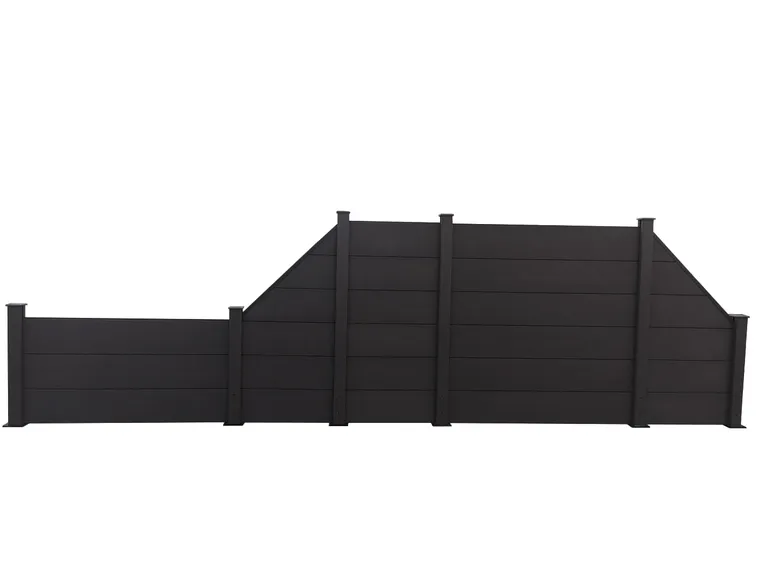 HORI WPC Sichtschutzzaun Stecksystem XXL Komplettset 5