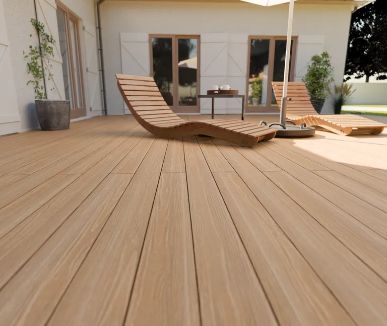 HORI Terrassendiele WPC/BPC Apex Massiv braun 24 x 140 mm 1