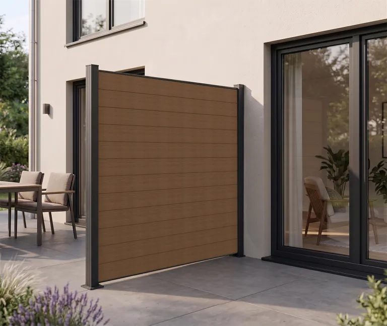 NewTechWood WPC Sichtschutzzaun Stecksystem Portland 3