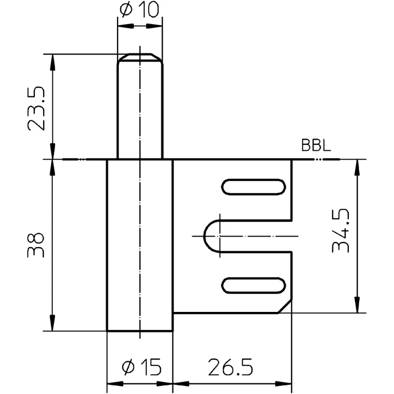 HORI Set Türbänder schwarz 2-tlg. für Stahltüren & Stahlzargen 4