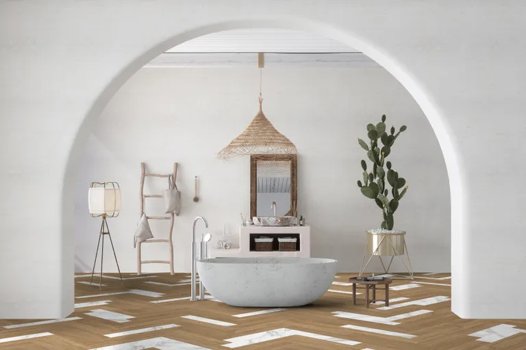 Gerflor Klebe-Vinylboden, Senso Unik, Fischgräte, Soleiado 3