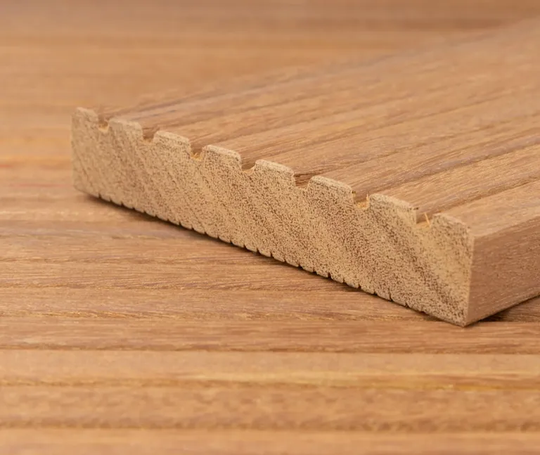 HORI Terrassendielen Komplettset Bangkirai Kombi-Profil Premium 25x145mm 6