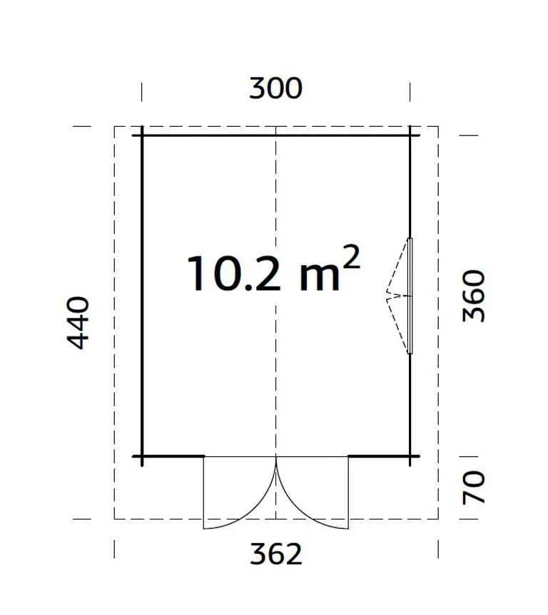 Palmako Gartenhaus Sally 3
