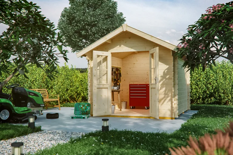 SKAN HOLZ Gartenhaus Palma 1