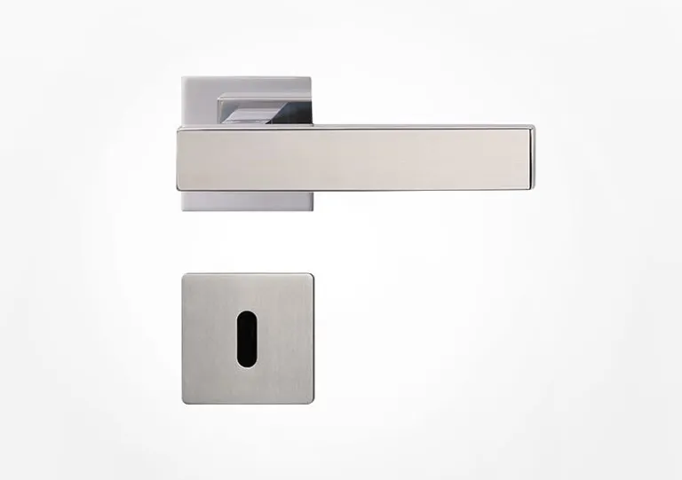 GRIFFWERK CUBICO Rosettengarnitur Piatta WC, Flachrosette, Edelstahl matt 0