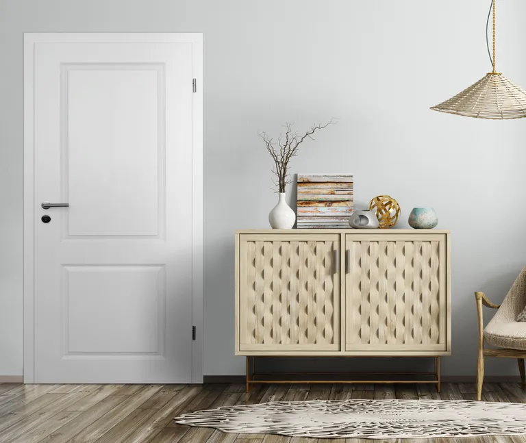 HORI Zimmertür Estella 2 Weißlack RAL9010 Röhrenspan Rundkante 2