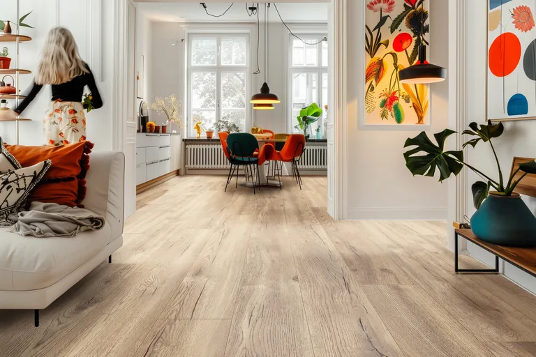 kiwi now PVC freier Klick-Designboden 47KN63 Petterson Eiche Beige Landhausdiele die Raffinierte Wahl 3