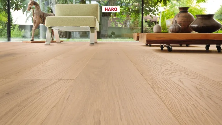 HARO Parkett 4000 Eiche puroweiß strukturiert Sauvage Landhausdiele 5