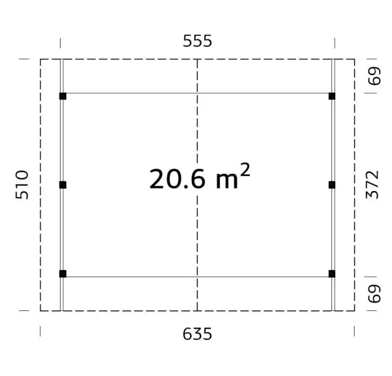 Palmako Carport Robert 2