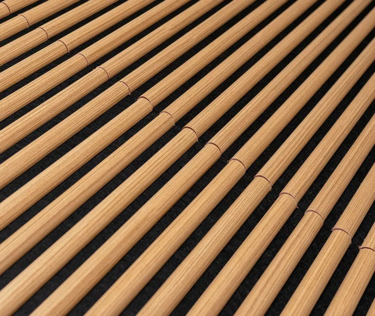 HORI WALL Akustik Dekor Wandpaneele Natural Oak Rundstab Quadratisch 8