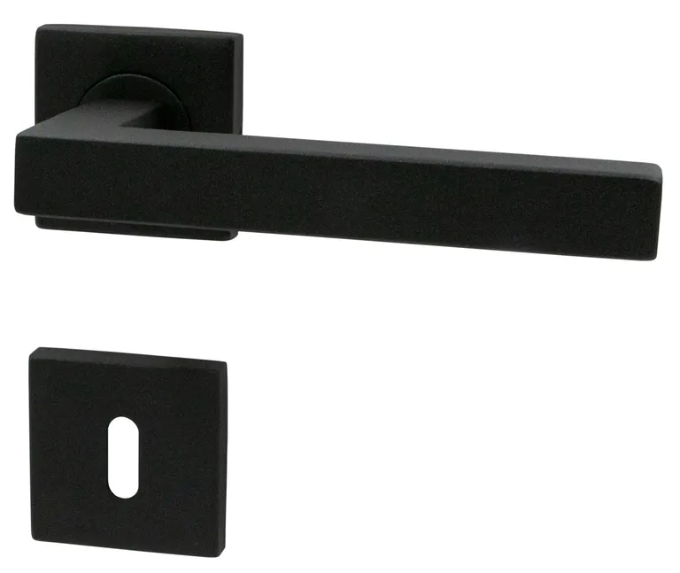 HORI Türgriff Quattro eckig Schwarz Sandoberfläche 0