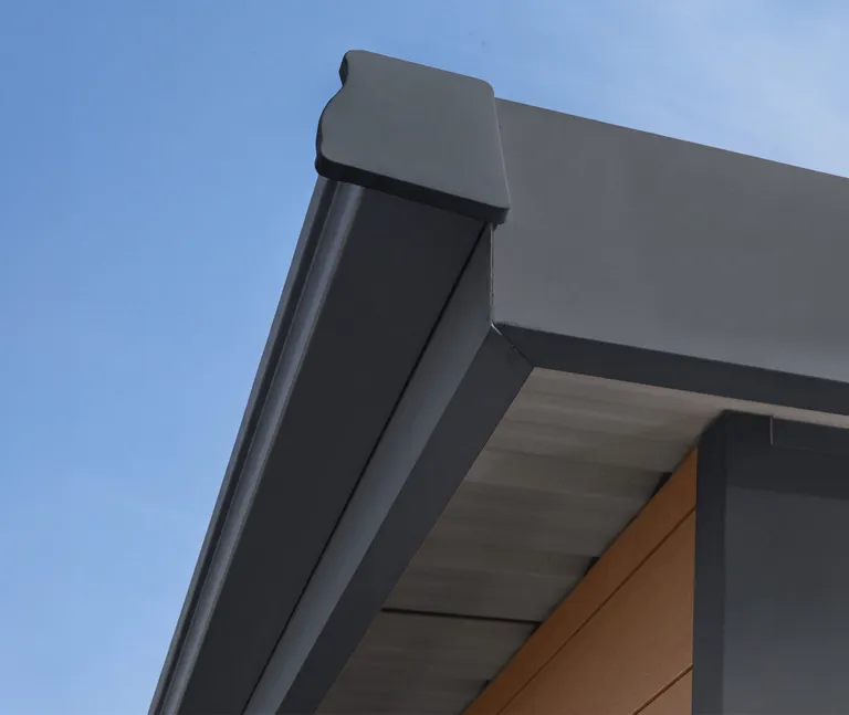 HORI Gartenhaus WPC Modern Line Aluminium Regenrinne  4