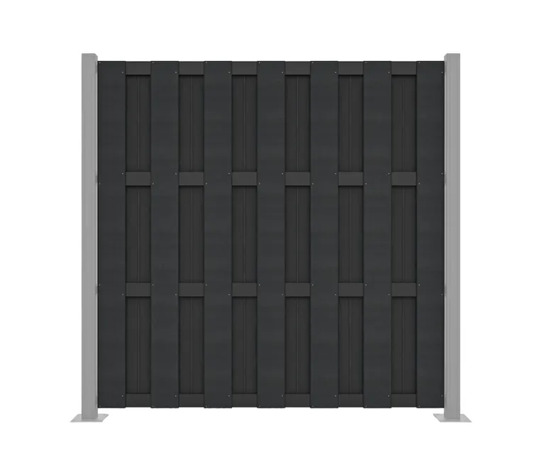 HORI WPC Sichtschutzzaun Lamellenzaun Element 1