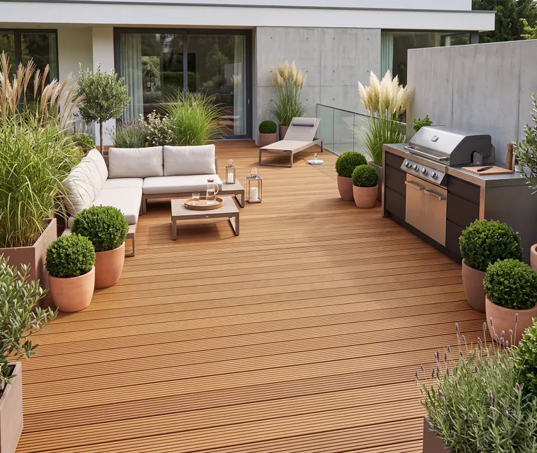 HORI Terrassendielen Basralocus Kombiprofil 25x140mm 5