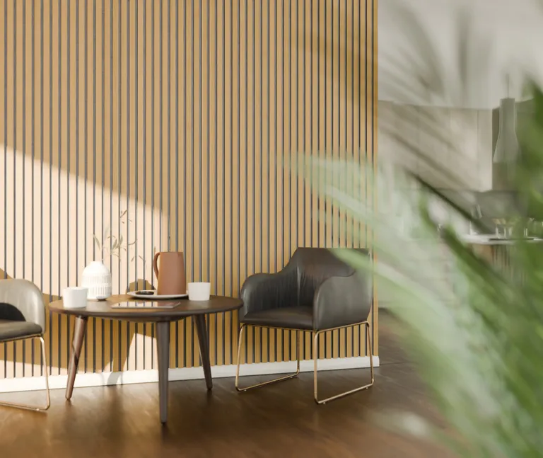 HORI Dekor Akustikpaneel Nature oiled Oak auf Filz Grau 4