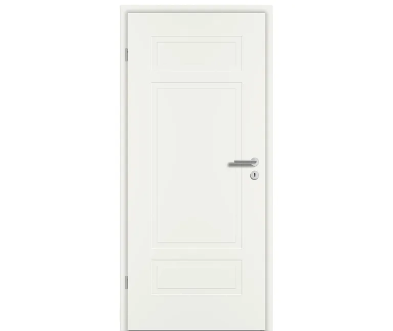 PRÜM Zimmertür ELEGANCE MODENA M3/1 Weißlack Exclusiv RAL 9010 Röhrenspan Eckkante 0