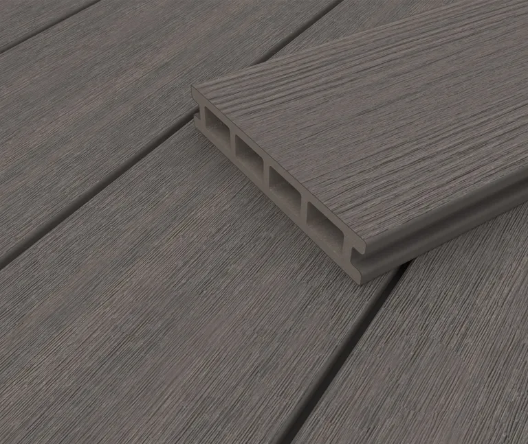 HORI Terrassendiele WPC Hohlkammer Essential Co-Extrudiert 22,5 x 145 mm Grau 4
