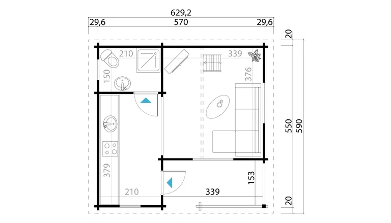 Lasita Maja Ferienhaus Tigris 2