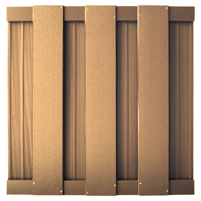 HORI WPC Sichtschutzzaun Lamellenzaun Quadratisch klein Anbauset 1