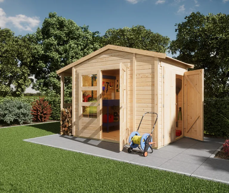 Karibu Gartenhaus Multifunktionshaus 1
