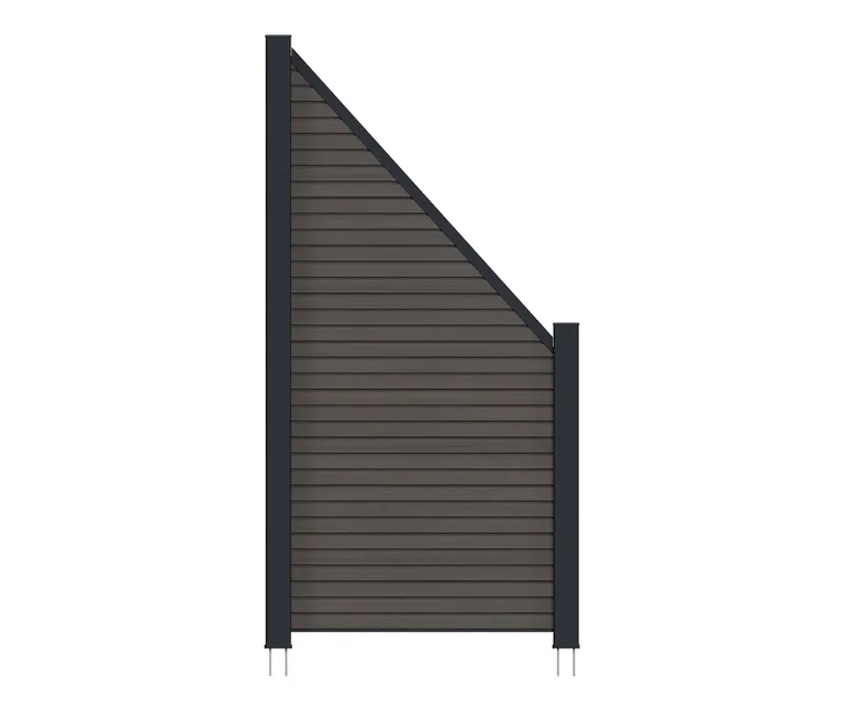 NewTechWood WPC Sichtschutzzaun Stecksystem Modena Rhombus 1