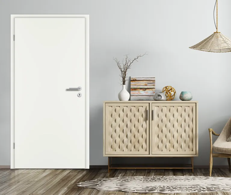 PRÜM Zimmertür Weißlack RAL9010 Wabe Eckkante 1