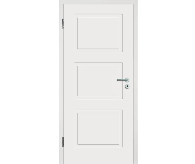 HORI Schallschutz Wohnungseingangstür Alicante 3 Weißlack RAL9010 SK2 Eckkante Vollspan 0