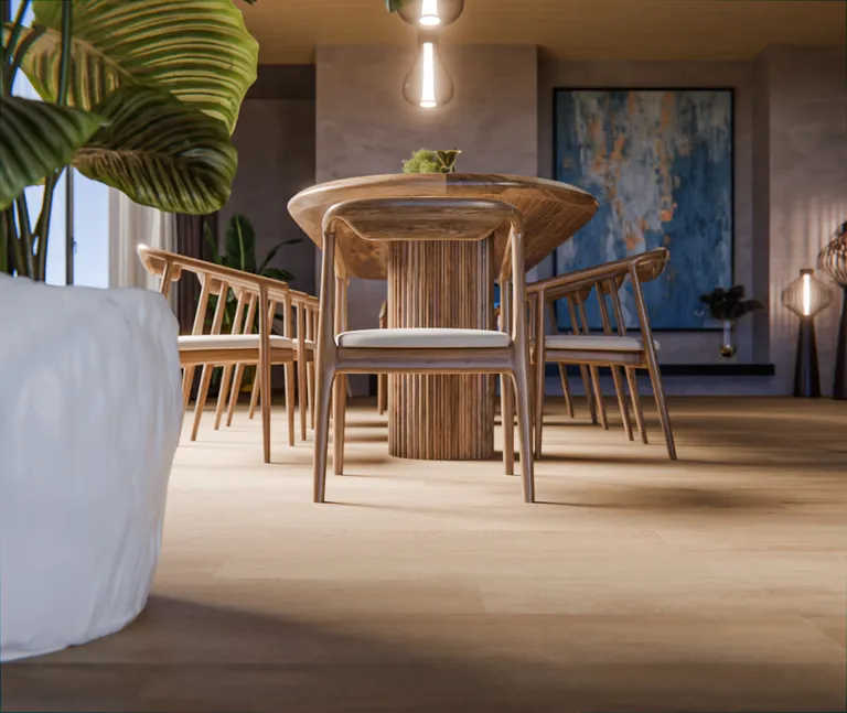 D-SYN Eiche Windsor Castle Klick-Hartvinylboden Rigid SPC natur Landhausdiele Holzstruktur 4