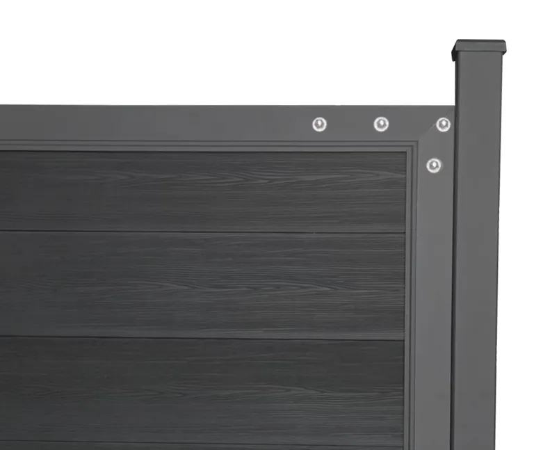 HORI Wood-Design WPC Sichtschutzzaun Stecksystem Zauntor 2