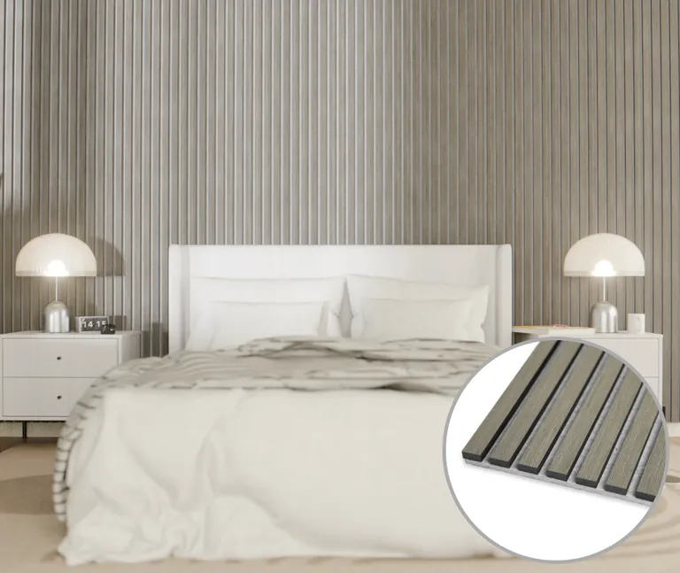 HORI Dekor Akustikpaneel Silver auf Filz Grau 0