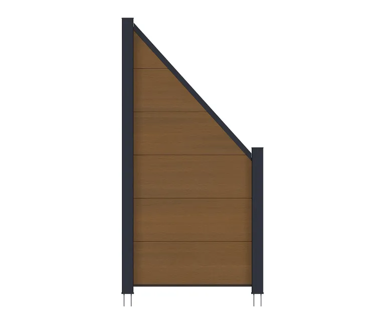 NewTechWood WPC Sichtschutzzaun Stecksystem Castello XXL 1