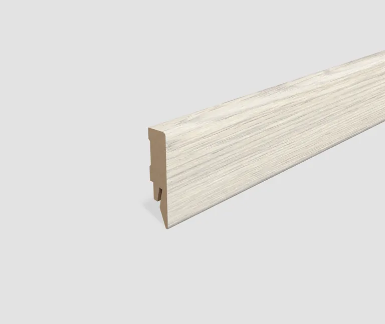 EGGER MDF-Kern Sockelleiste L582 passend zu Fußboden Brook Eiche weiss 0
