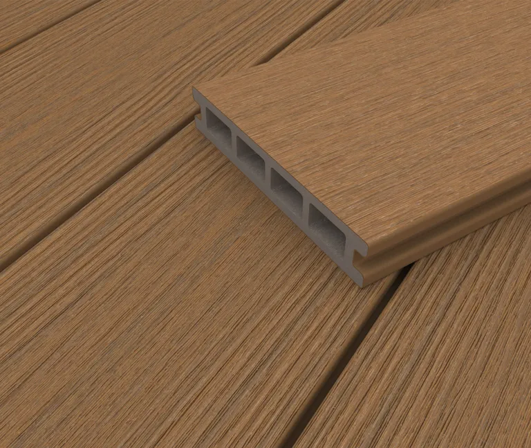 HORI Terrassendiele WPC Hohlkammer Essential Co-Extrudiert 22,5 x 145 mm Naturbraun 3