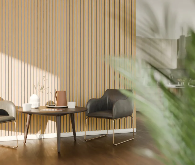 HORI Dekor Akustikpaneel Nature oiled Oak auf Filz Beige 4