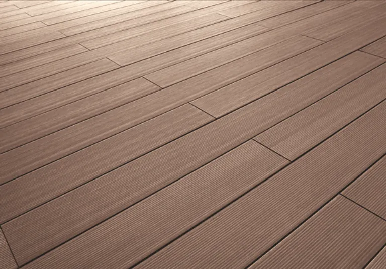 Lignodur terrafina Terrassendielen WPC Massiv XL Fein Kaffeebraun 21 x 196mm 1