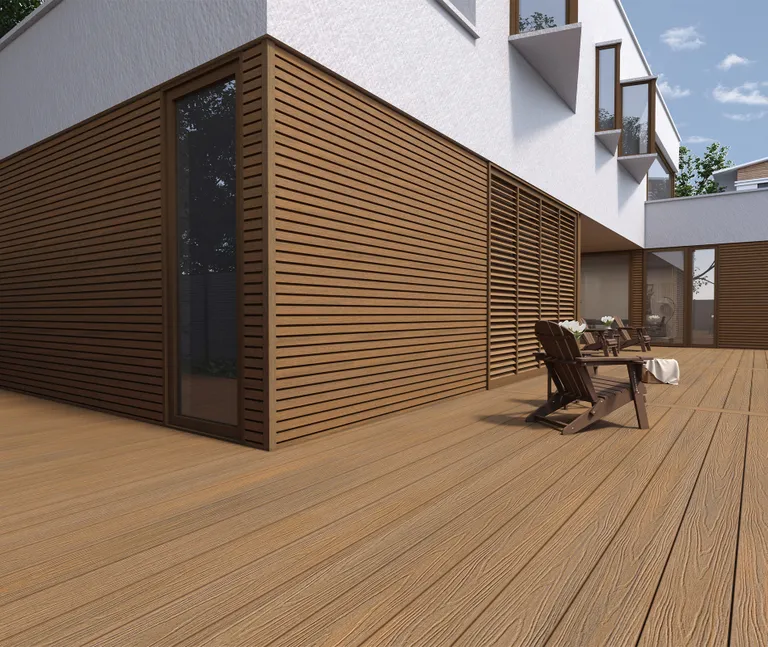 HORI WPC Wandverkleidung Rhombus 21 x 175,5 x 2900 Naturbraun 5
