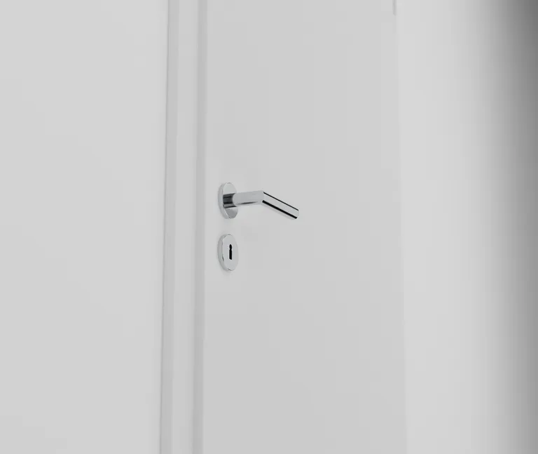 HORI Schallschutztür Wohnungseingangstür CPL Weiß RAL9016 SK1 Designkante Vollspan 2